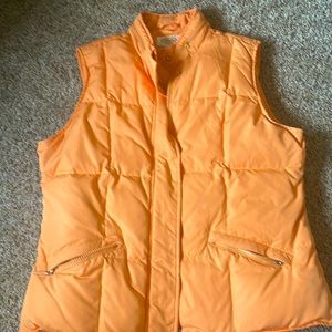 Talbots petite medium vest (light orange)